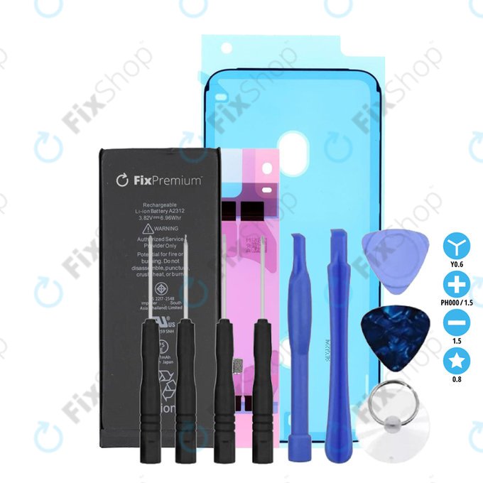Apple iPhone SE (2nd Gen 2020) - Baterija 1821mAh FixPremium + Ljepilo za baterije + Ljepilo za LCD + Set alata - Multipack