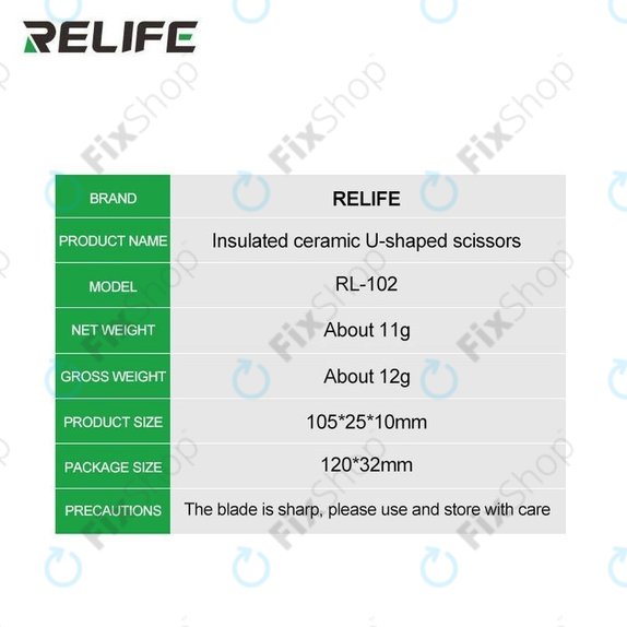 Relife RL-102 - Izolirane Keramičke Škare