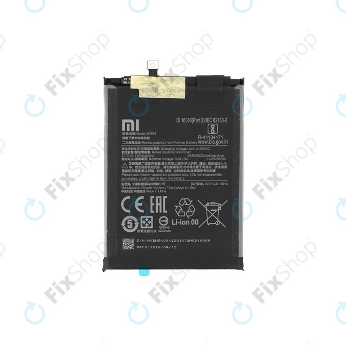 Xiaomi Redmi 9, Note 9 - Baterija BN54 5020mAh - 460200001J1G, 460200003P1G Genuine Service Pack