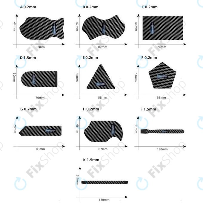 iFixes - Karbonski Ultratanki Alat za Otvaranje H