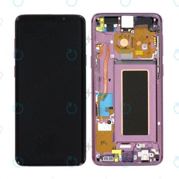 Samsung Galaxy S9 G960F - LCD zaslon + zaslon osjetljiv na dodir + okvir (lila ljubičasta) - GH97-21696B, GH97-21697B Originalni servisni paket