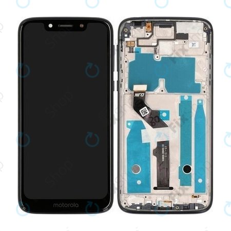 Motorola Moto G7 Play - LCD zaslon + zaslon osjetljiv na dodir + okvir (crni) - 5D68C13298 Originalni servisni paket