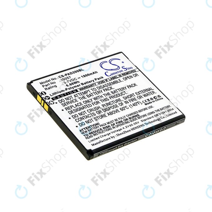 Baterija za Pax myPOS D200, D200T, IS275, D200, 1800mAh, Li-Pol, 3.7V, IS057, HQ
