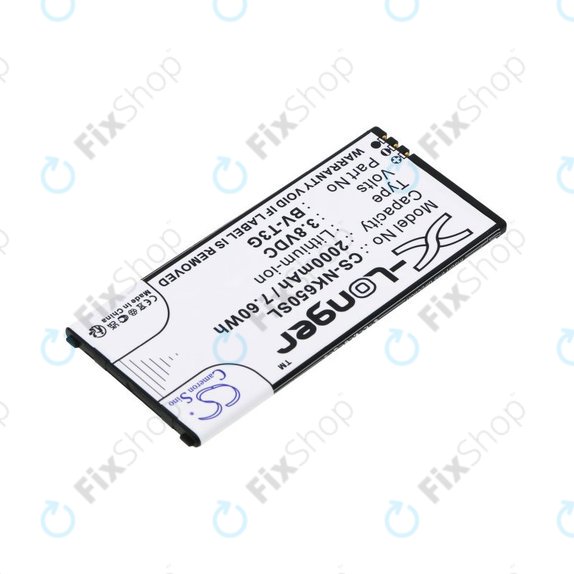 Baterija za Nokia Lumia 650, 2000mAh, Li-Ion, 3.8V, BV-T3G, HQ