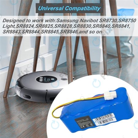 Samsung Navibot SR8840, SR8895, VCR8845 - Baterija VCA-RBT20 Ni-MH 14.4V 3000mAh