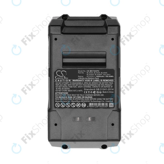 Baterija za Makita Cf001g, Ga005g, 4000mAh, Li-Ion, 40V, BL4020, HQ