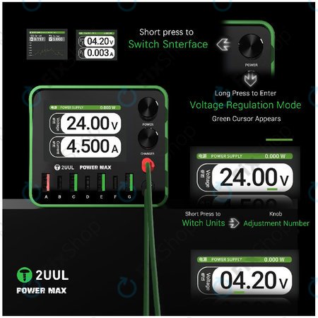 Stanica za punjenje, 200W s više priključaka, 2UUL PC01