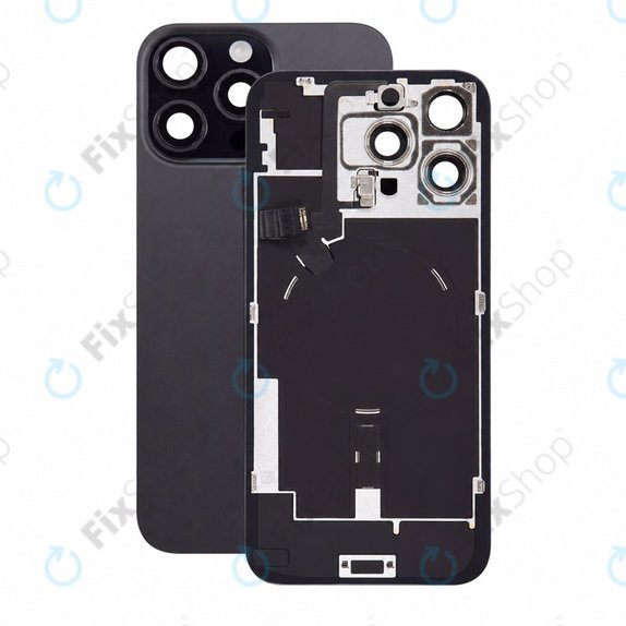 Staklo stražnjeg kućišta za iPhone 16 Pro Max, Black Titanium, Pulled A