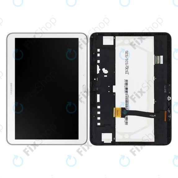 Samsung Galaxy Tab 4 10.1 T530 - LCD zaslon + zaslon osjetljiv na dodir + okvir (bijeli) - GH97-15849B Originalni servisni paket