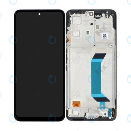 Xiaomi Redmi Note 12 5G - LCD zaslon + zaslon osjetljiv na dodir + okvir (crni) - 560001M17P00 Originalni servisni paket