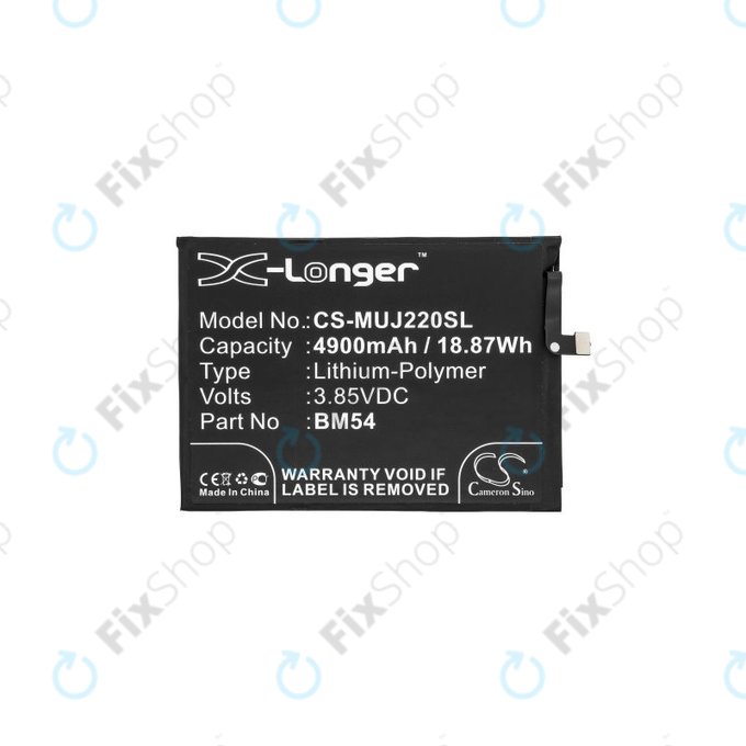 Xiaomi Redmi Note 9T 5G - Baterija BM54 5000 mAh HQ