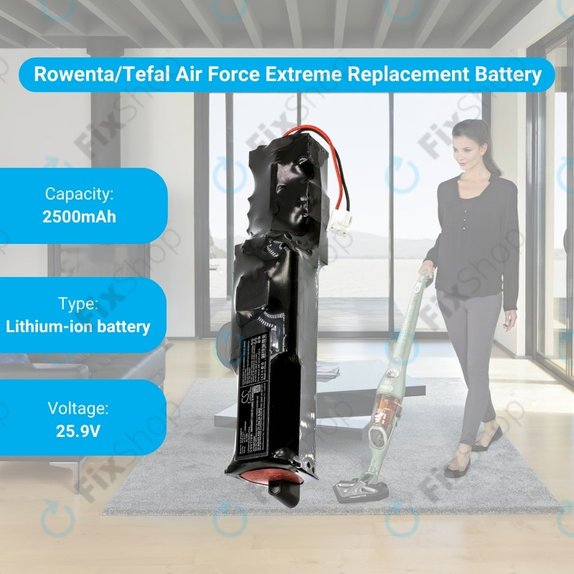 Rowenta Air Force Extreme RH-serija, Tefal TY-serija - Baterija RS-RH5274 2500mAh HQ
