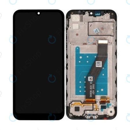 Motorola Moto E6s - LCD zaslon + zaslon osjetljiv na dodir + okvir (crni) - 5D68C16500, 5D68C16980 Originalni servisni paket