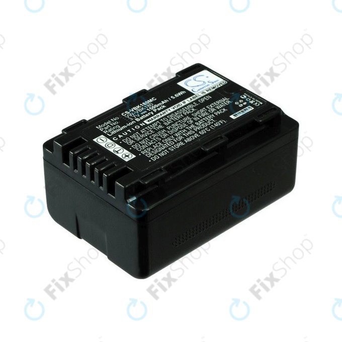 Baterija za Panasonic HDC, HC a SDR, 1500mAh, Li-Ion, 3.7V, VW-VBK180, HQ