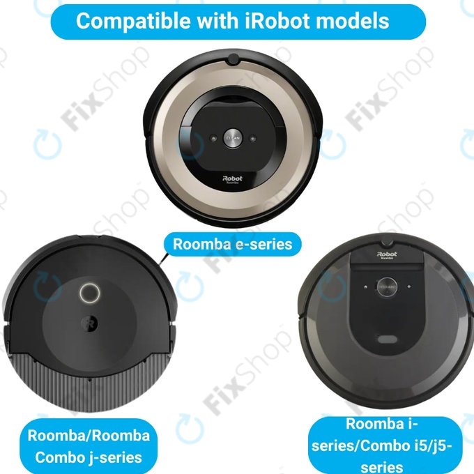Set rezervnih dijelova za iRobot Roomba e-series, i-series, j-series (2 para glavnih četki, 4x Filter, 4x Bočna četka)