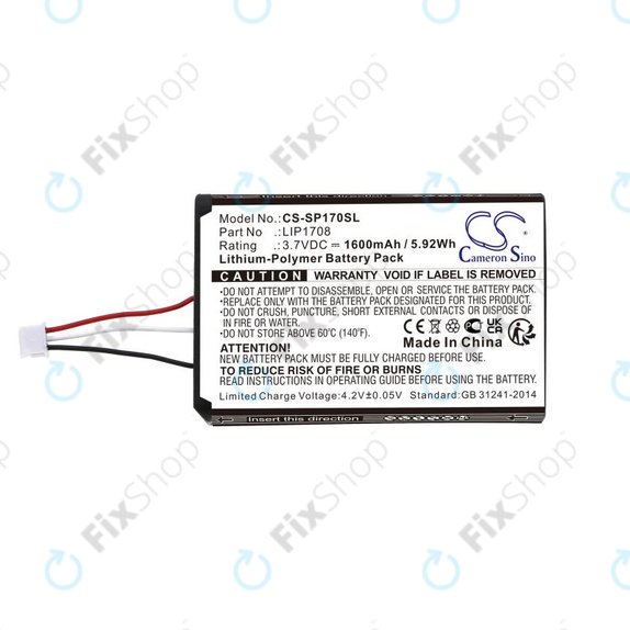 Baterija za Sony PS5 DualSense, 1600mAh, Li-Pol, 3.7V, LIP1708, HQ