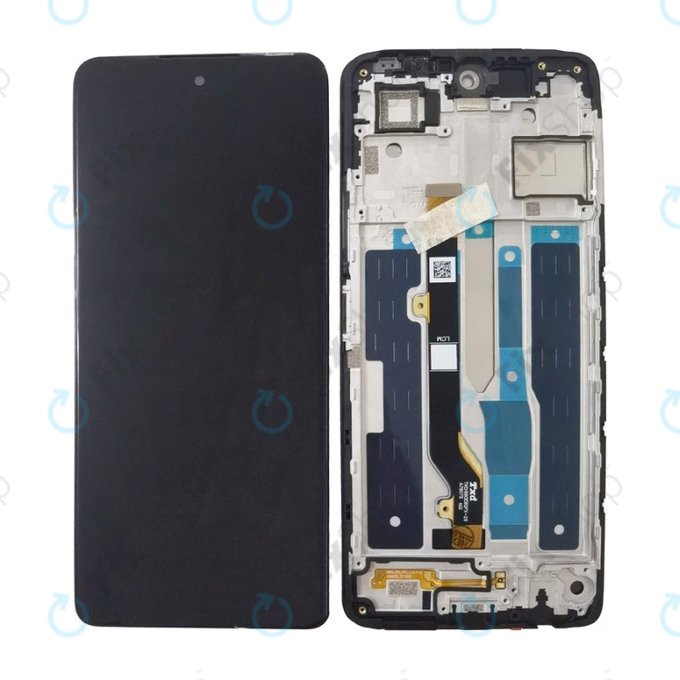 Infinix Note 30 - LCD zaslon + zaslon osjetljiv na dodir + okvir (Obsidian Black) TFT