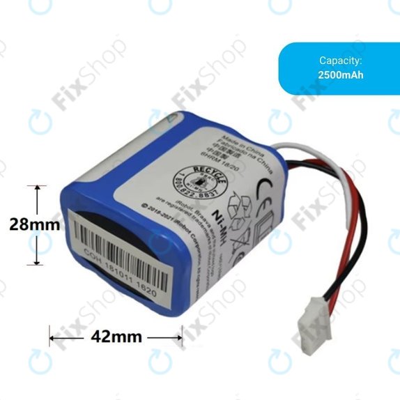 iRobot Braava 2000, 300, 380, 380T, 381, 390, Mint 5200, Mint Plus 5200, Proscenic JOJO Professional - Baterija GPRHC202N026, 4409709, W206001001399 Ni-MH 2500mAh