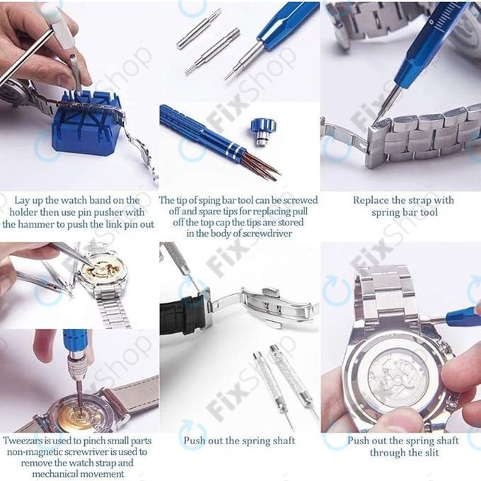 Set urarskih alata za popravak satova - 185 kom
