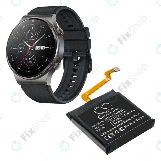 Baterija za Huawei Watch 3, GT2 Pro, 450mAh, Li-Pol, 3.87 V, HB532729EFW, HQ