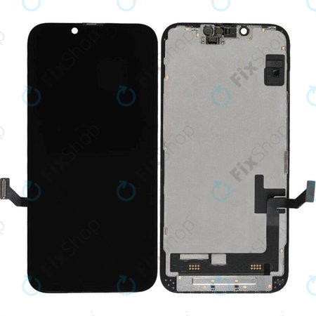 Zaslon Soft OLED za iPhone 14 - Dodirno staklo + Okvir, DIAGNOSTIC