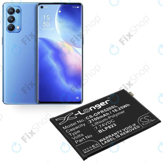 Oppo Reno 5 Pro - Baterija BLP823 2100mAh HQ