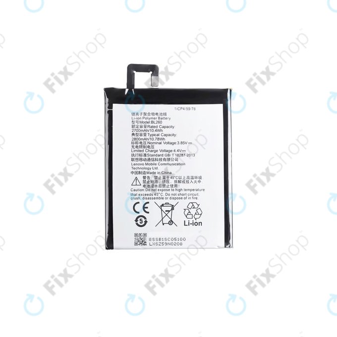Lenovo VIBE S1 Lite - Baterija BL260 2700mAh