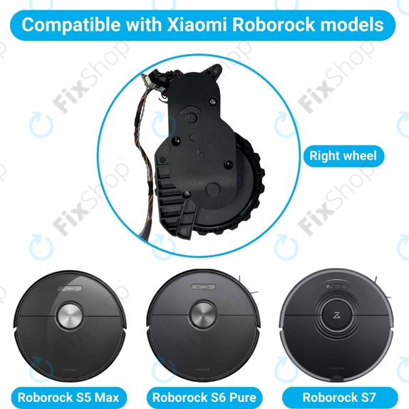 Xiaomi Roborock S5 Max, S6 Pure, S7 - Kotač s motorom (desno)