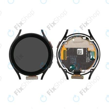 Samsung Galaxy Watch 4 44 mm R870 R875 - LCD zaslon + zaslon osjetljiv na dodir + okvir (crni) - GH97-26410A Originalni servisni paket