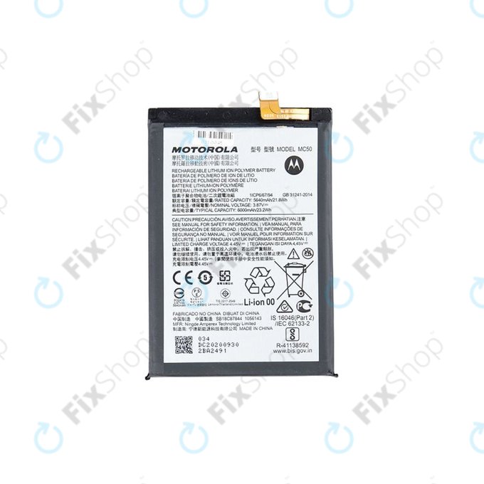 Motorola Moto G9 Power - Baterija MC50 6000mAh - SB18C87844 Genuine Service Pack