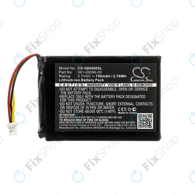 Baterija za Garmin Nüvi 40, 750mAh, Li-Ion, 3.7V, 361-00056-05, HQ