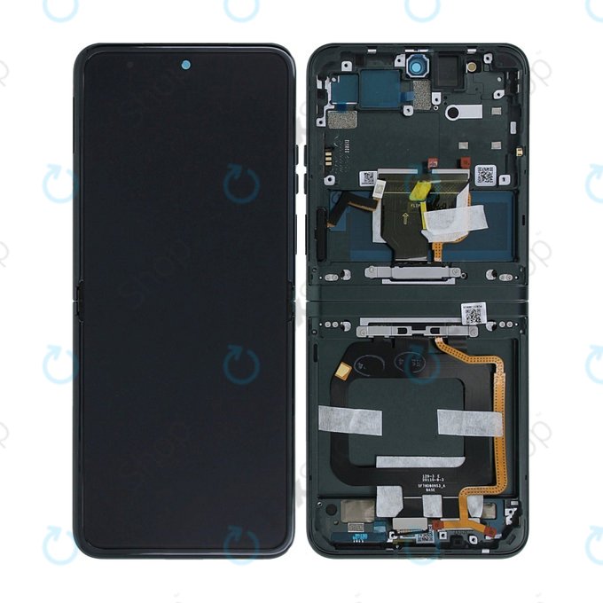 Motorola Razr 40 - LCD zaslon + zaslon osjetljiv na dodir + okvir (Sage Green) - 5D68C22834 Genuine Service Pack