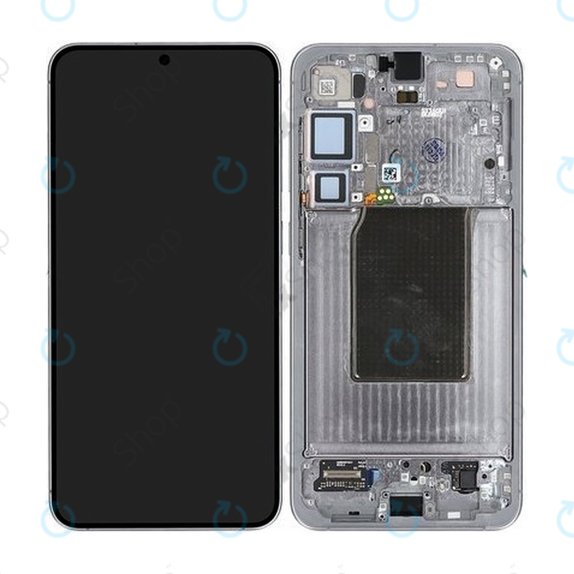 Samsung Galaxy S25 Plus - LCD zaslon + zaslon osjetljiv na dodir + okvir (Silver Shadow) OLED