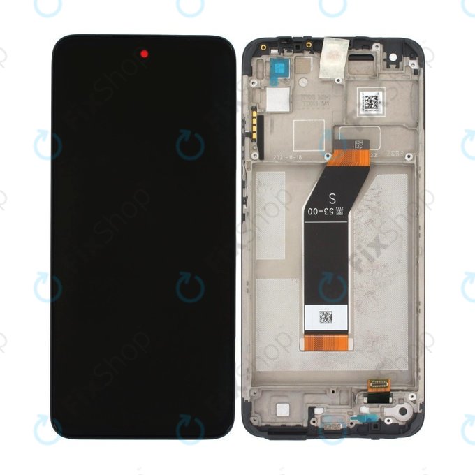 Xiaomi Redmi 10 (2022) - LCD zaslon + zaslon osjetljiv na dodir + okvir (Black) TFT