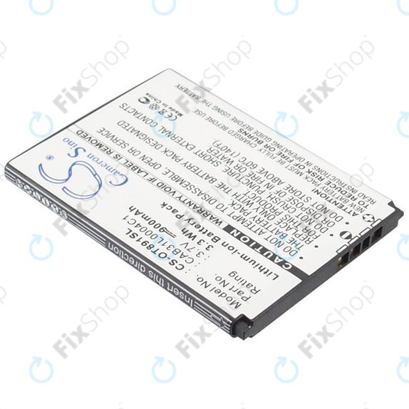 Baterija za Alcatel One Touch, OT, TCL A, Vodafone, 900mAh, Li-ion, 3.7V, CAB31L0004C1, HQ