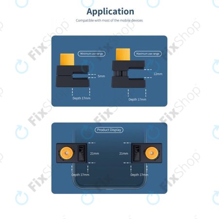 QianLi iClamp 2.0 - Plastična stezaljka s gumenim punjenjem - Raspon 12 mm (4kom)