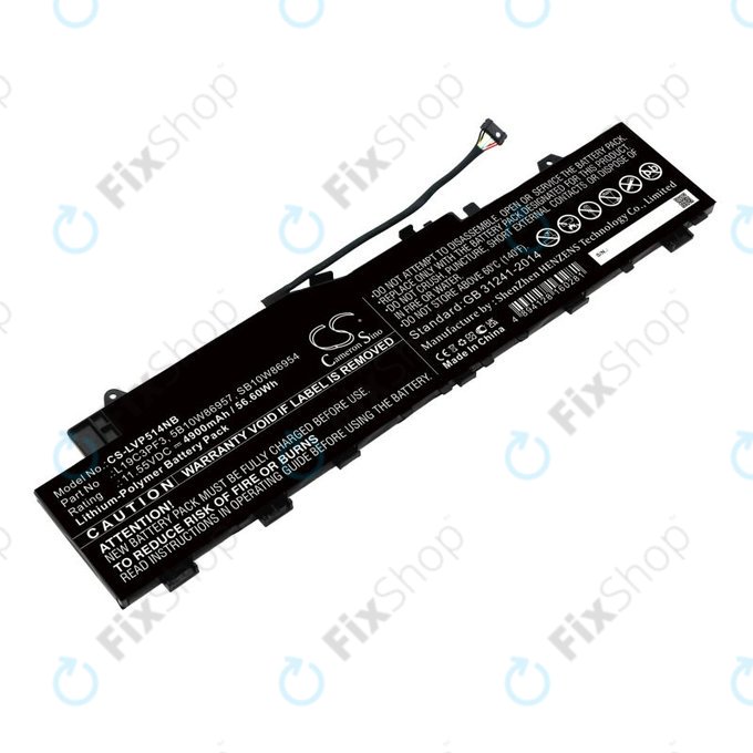 Baterija za Lenovo Ideapad 5 14, Xiaoxin Air 14 2020, 4900mAh, Li-Pol, 11.55V, 5B10W86957, HQ