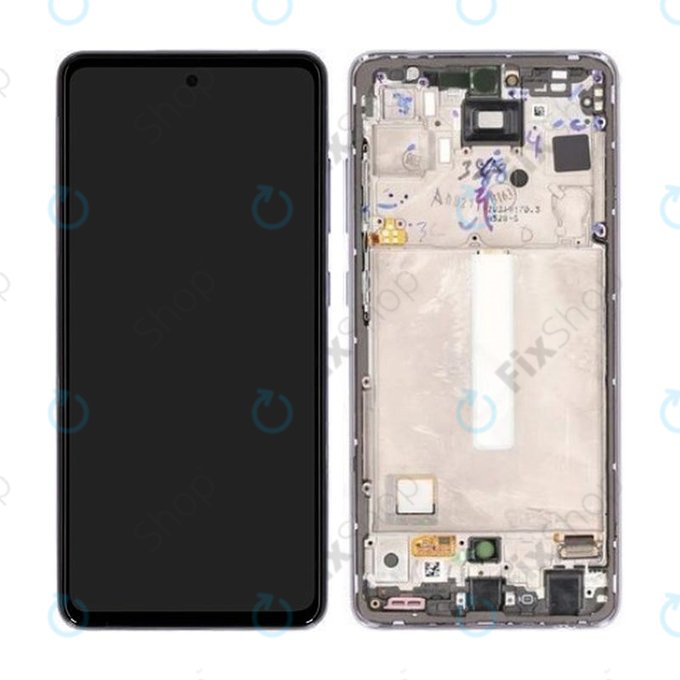 Samsung Galaxy A52s 5G A528B - LCD zaslon + zaslon osjetljiv na dodir + okvir (Awesome Violet) - GH82-26861C, GH82-26909C, GH82-26863C, GH82-26910C Originalni servisni paket