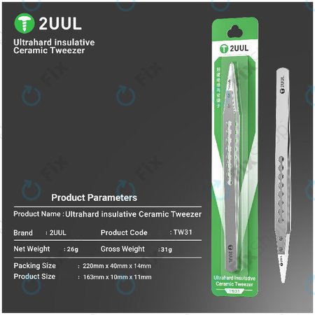 Precizna pinceta, keramički izolirana, 2UUL TW31