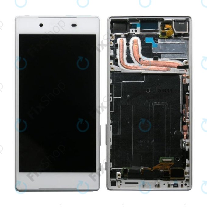 Sony Xperia Z5 E6653 - LCD zaslon + zaslon osjetljiv na dodir + okvir (bijeli) - 1296-1894 Originalni servisni paket