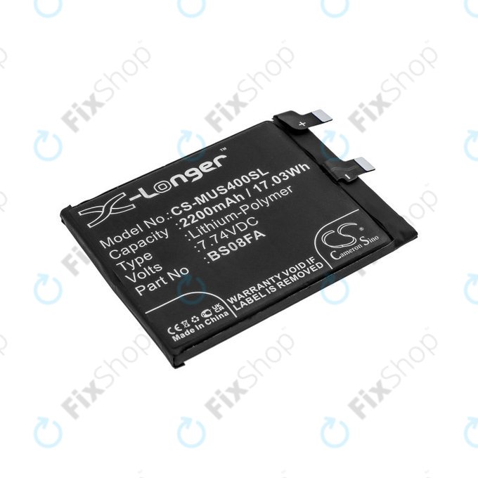 Baterija za Xiaomi Black Shark 4, 2200mAh, Li-Pol, 7.74 V, BS08FA, HQ