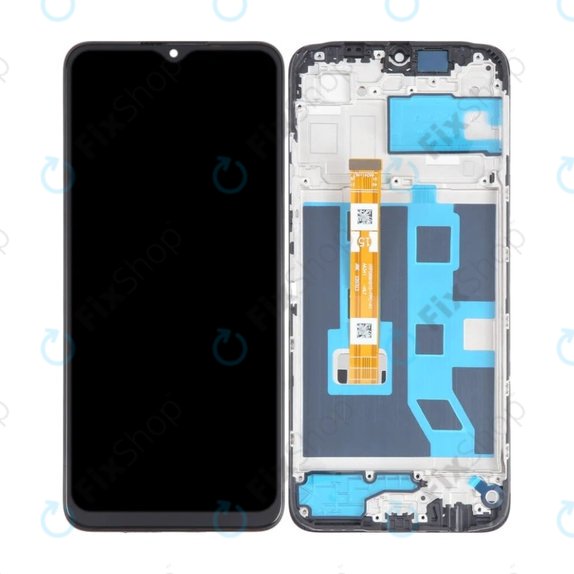 Oppo A17 - LCD zaslon + zaslon osjetljiv na dodir + okvir (Midnight Black) TFT