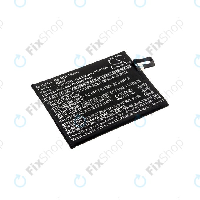 Baterija za  Pocophone M1805e10a, Pocophone Poco F1, 3900mAh, Li-Pol, 3.85 V, BM4E, HQ