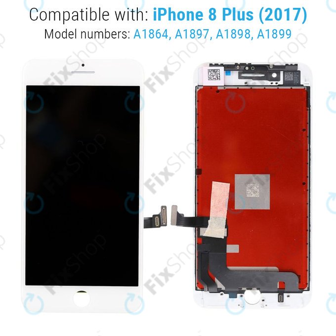 Apple iPhone 8 Plus - LCD zaslon + zaslon osjetljiv na dodir + okvir (White) TFT