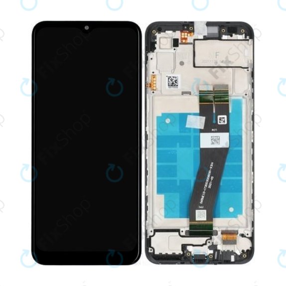 Samsung Galaxy A03 A035G - LCD zaslon + zaslon osjetljiv na dodir + okvir (crni) - GH81-21626A Originalni servisni paket