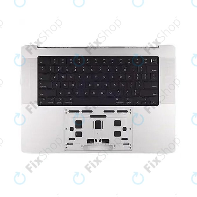 Gornji okvir tipkovnice za MacBook Pro 16", A3403 (2024), s US tipkovnicom i baterijom, Silver, 661-42824, Genuine Apple