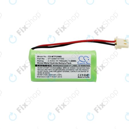 Baterija za Motorola MBP20, 700mAh, Ni-MH, 2.4V, VT1208014770G, HQ