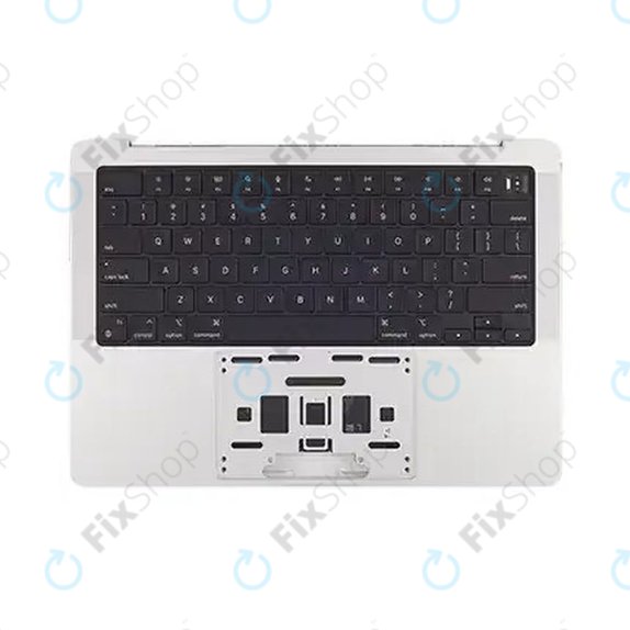 Gornji okvir tipkovnice za MacBook Pro 14", A2918 (Late 2023, s US tipkovnicom i baterijom, Silver, 661-35709, Genuine Apple