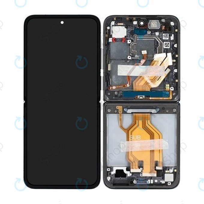 Xiaomi Mix Flip 2405CPX3DC - LCD zaslon + zaslon osjetljiv na dodir + okvir (Black) - 560002000N800 Genuine Service Pack