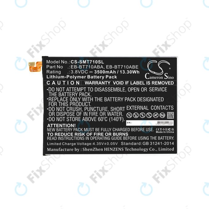 Baterija za Samsung Galaxy Tab S2 8.0, 3500mAh, Li-Pol, 3.8V, EB-BT710ABA, HQ